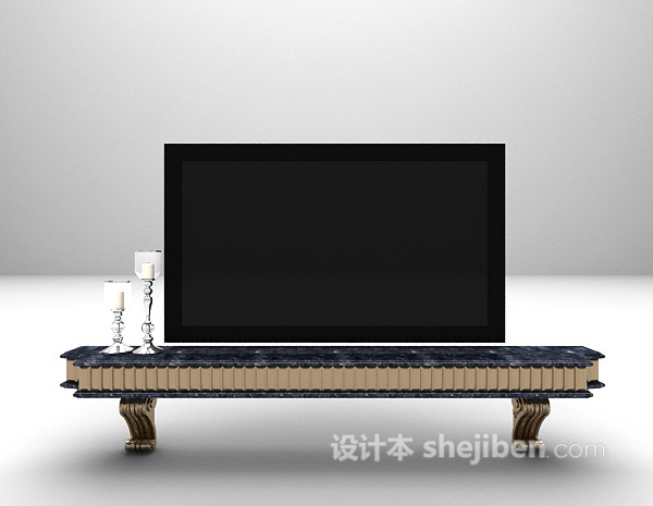 欧式电视柜max大全3d模型下载