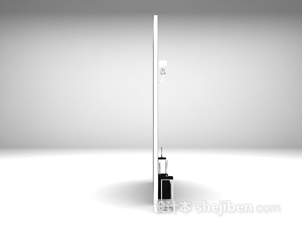 简欧风格电视柜3d模型下载