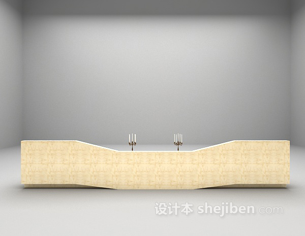 米色边几3d模型下载
