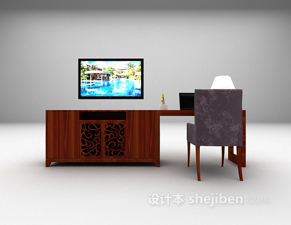 欧式书桌大全3d模型下载