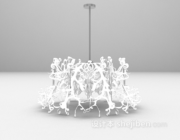 花式吊灯3d模型下载
