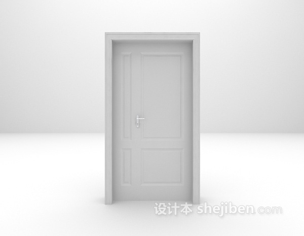 木门3d模型下载