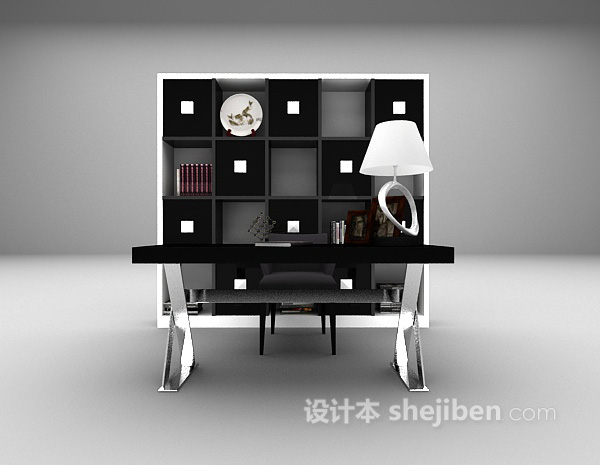 现代书桌大全3d模型下载