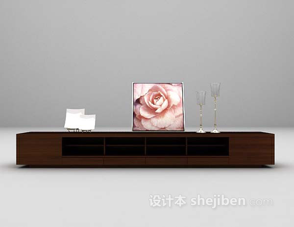 电视柜3d模型下载
