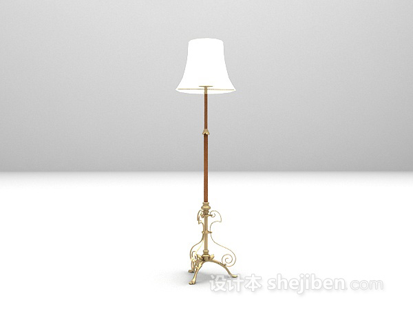 欧式落地灯欣赏3d模型下载