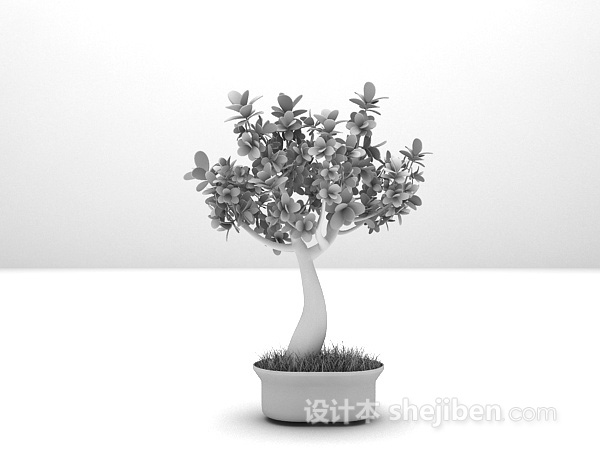 绿色室外植物3d模型下载