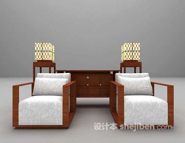 家居椅3d模型下载