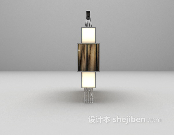 多层次吊灯3d模型下载