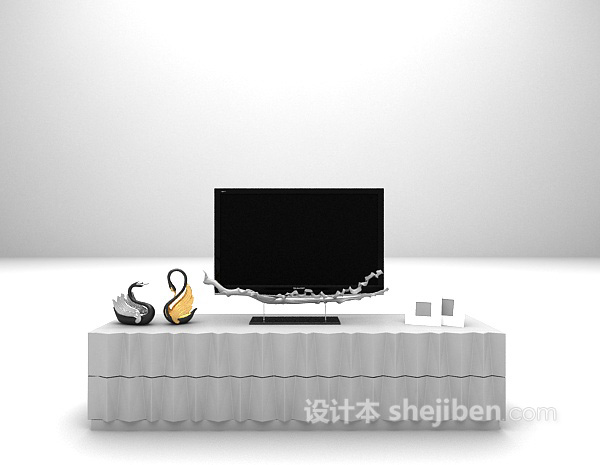 东南亚电视柜3d模型下载