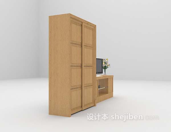 衣柜组合3d模型下载