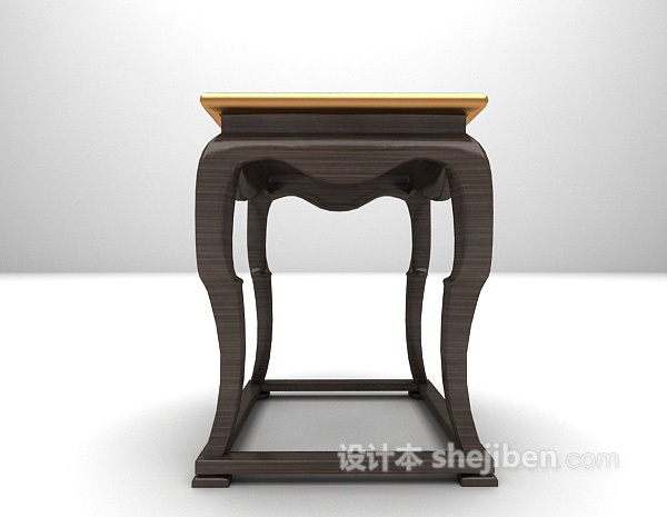 黑色装饰架3d模型下载