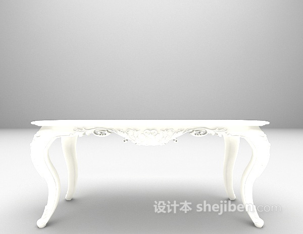 欧式玄关边几3d模型下载