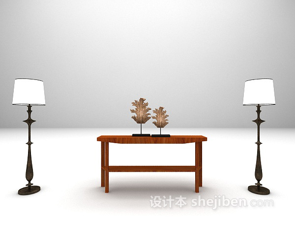 欧式边几欣赏3d模型下载