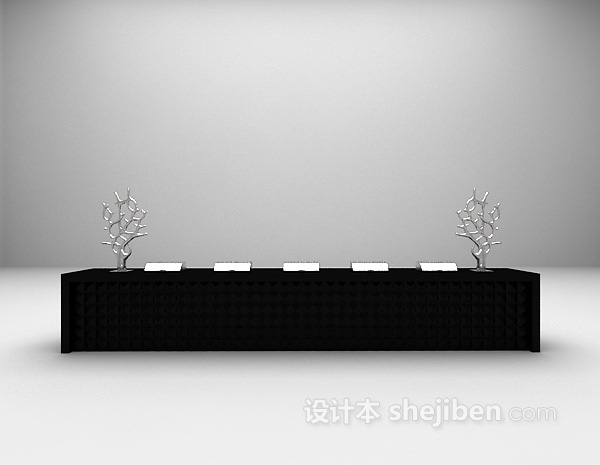 办公桌椅3d模型下载