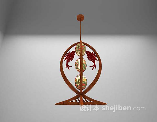 中式吊灯推荐3d模型下载