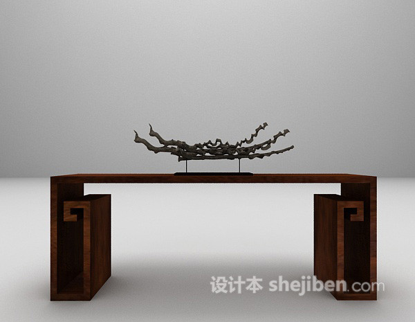 中式边几3d模型下载