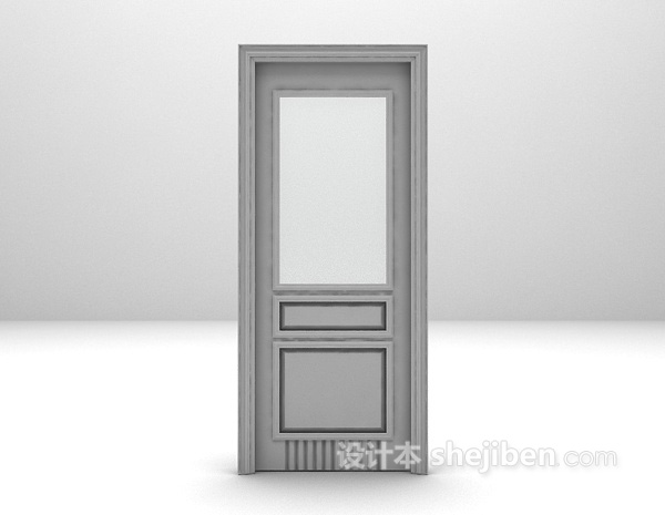 木门3d模型下载
