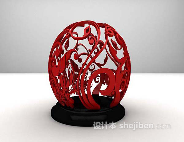 花纹装饰品3d模型下载