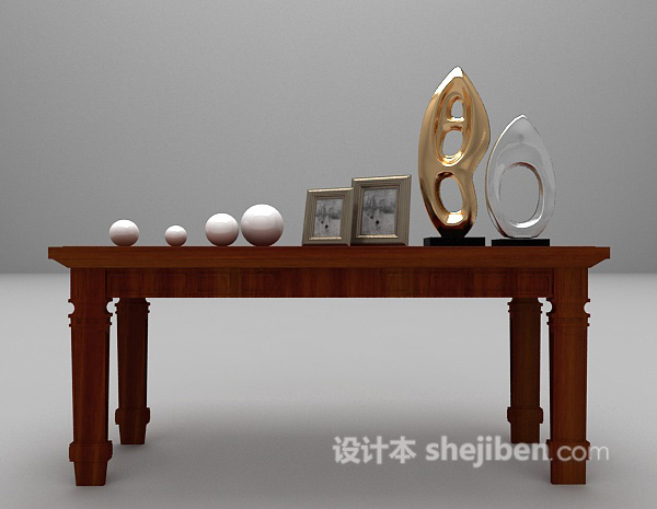 中式边几3d模型下载