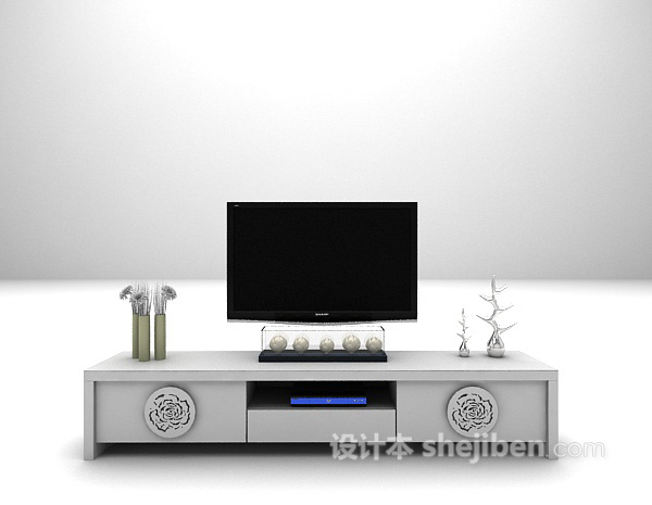 欧式古典电视柜推荐3d模型下载
