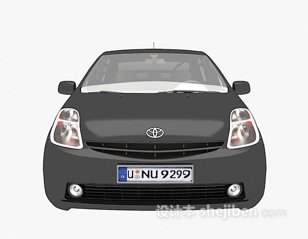 黑色汽车3d模型下载