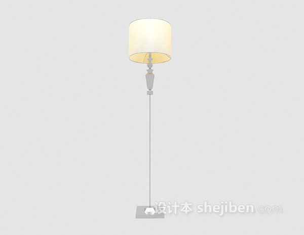 欧式落地灯3d模型下载