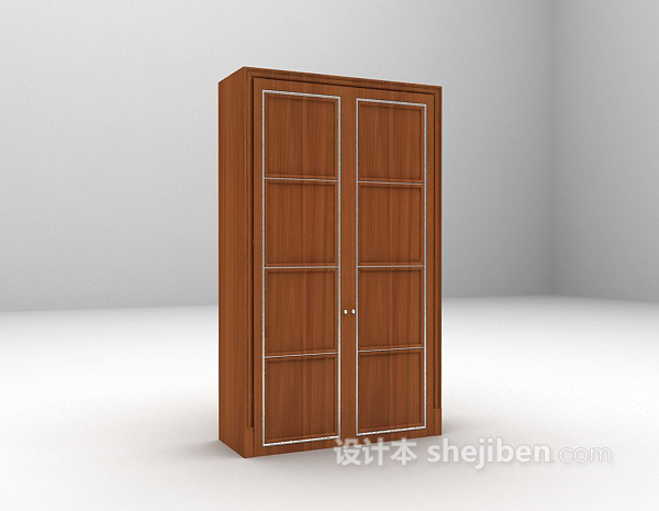 现代衣柜3d模型下载