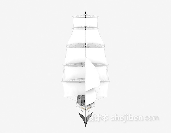 免费帆船3d模型下载