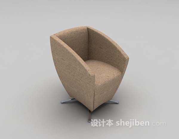 布艺椅子3d模型下载