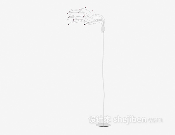 现代个性落地灯3d模型下载
