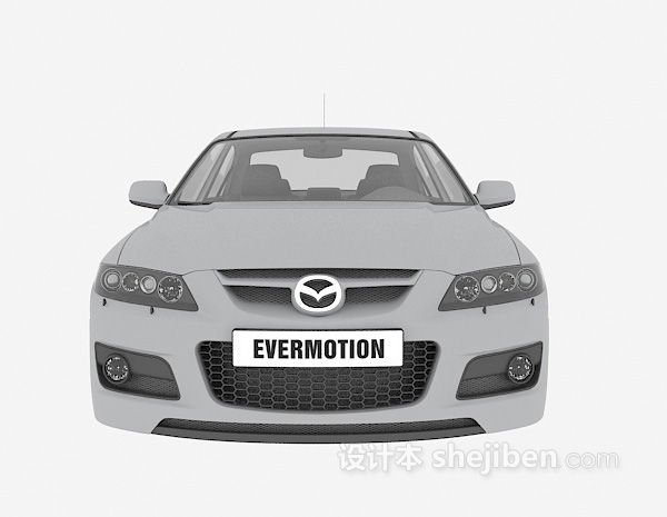 灰色汽车3d模型下载