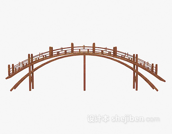 拱形桥3d模型下载