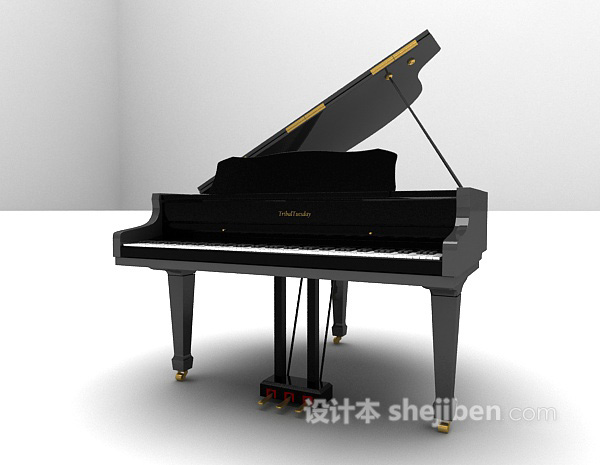 古典钢琴3d模型下载