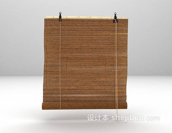 木质卷帘3d模型下载