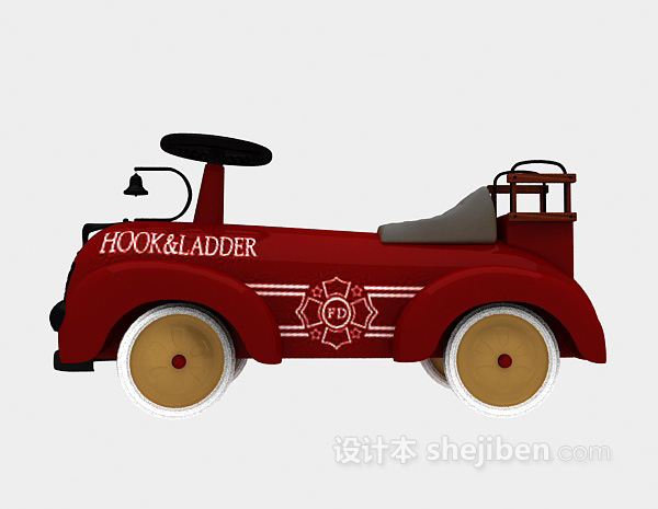 儿童玩具车3d模型下载
