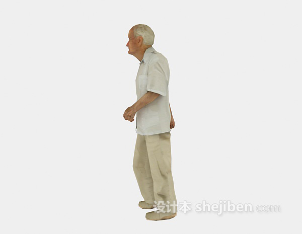 老人家的人物3d模型下载