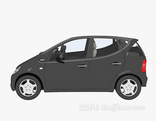 黑色max汽车3d模型下载