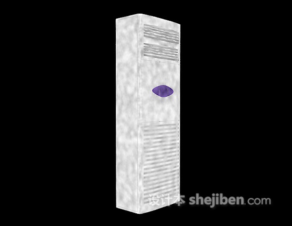 白色立式空调3d模型下载