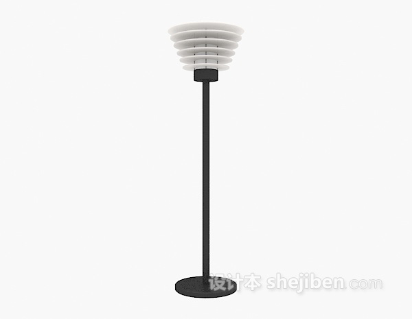 落地灯现代风格3d模型下载