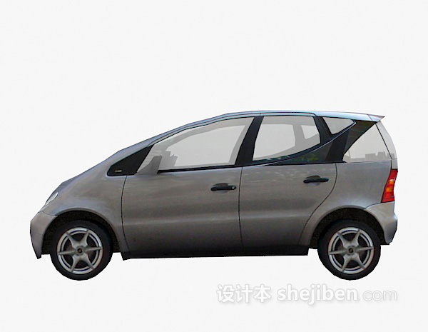 灰色小车车3d模型下载