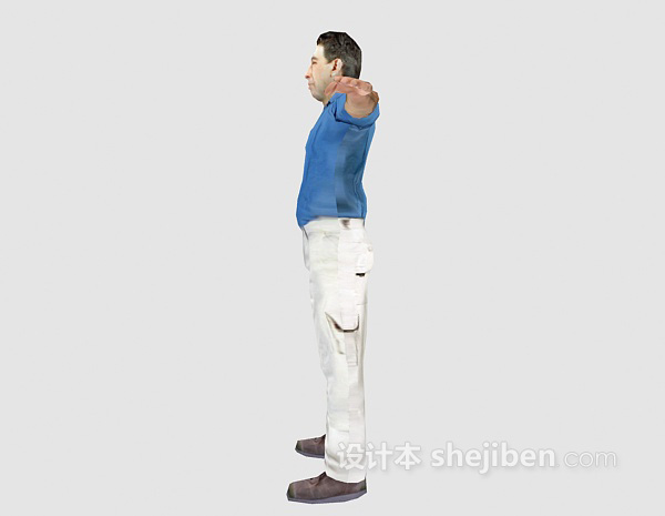 中年男人3d模型下载