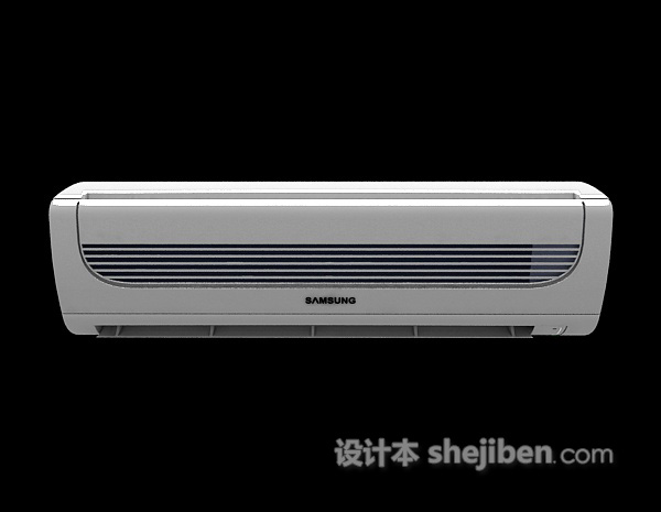 悬挂式白色空调max3d模型下载