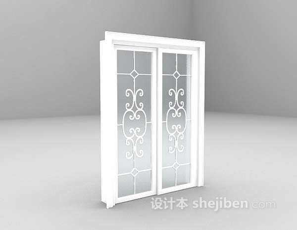 欧式门3d模型下载