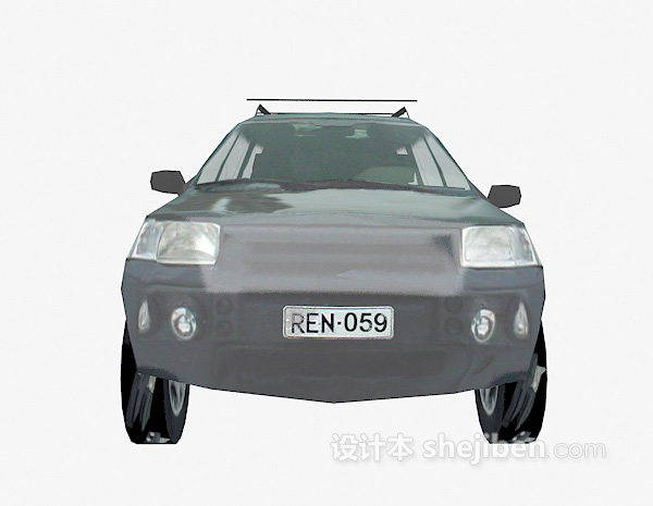黑色车3d模型下载