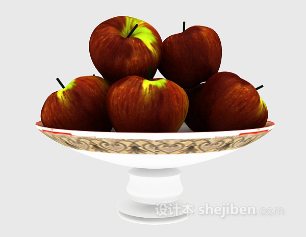 果盘水果3d模型下载