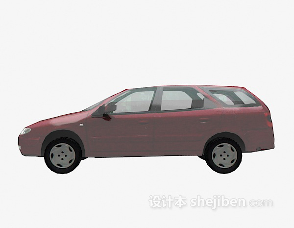 红色车免费3d模型下载