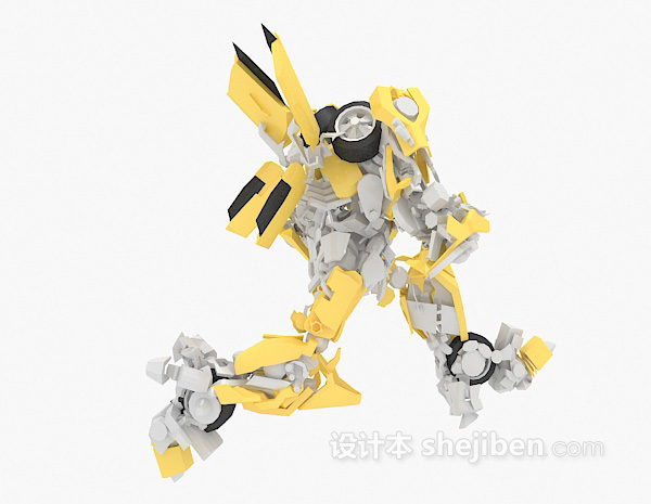 儿童变形金刚摆件3d模型下载