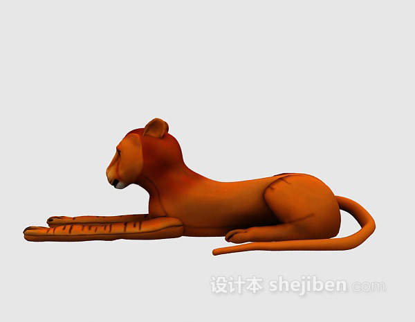 儿童玩具老虎3d模型下载