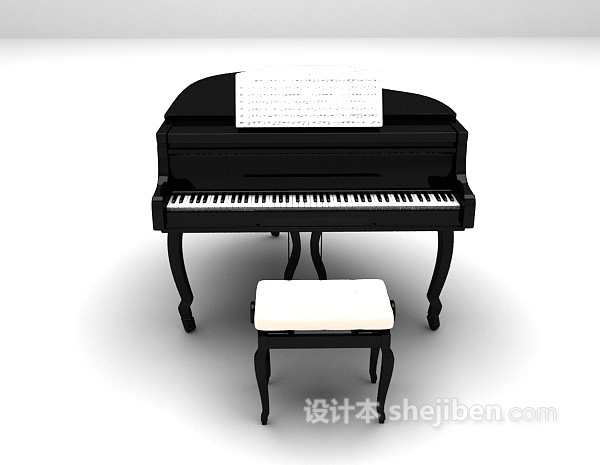 钢琴3d模型下载
