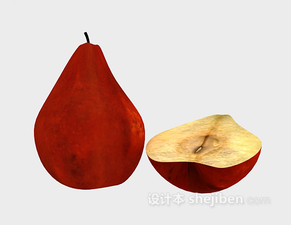 梨水果3d模型下载